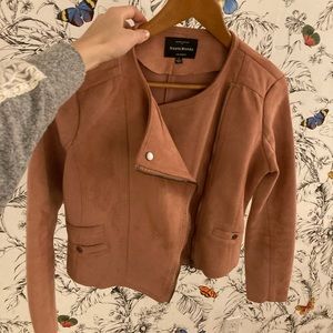 Mauve/dusty rose suede jacket